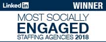 Certificado most socially engaged winner