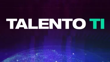 Texto 'Talento TI' sobre fondo digital oscuro.